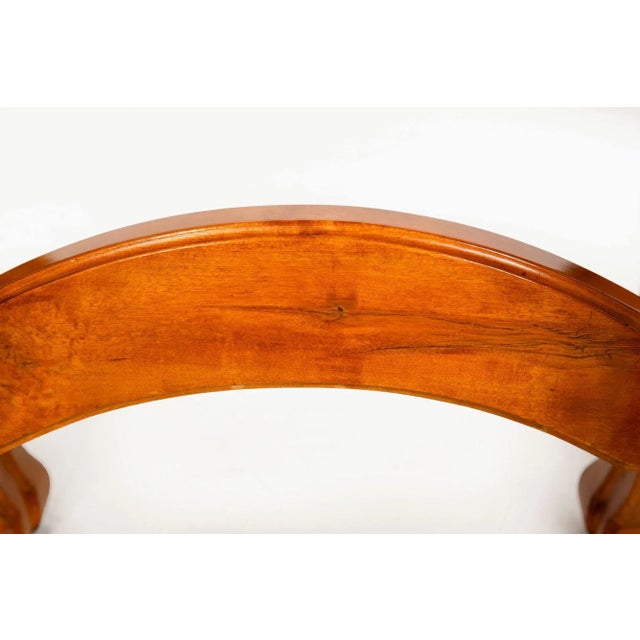 Mid-Century Organic Modernist Parquetry-Inlaid Birch Center Table For Sale - Image 11 of 12