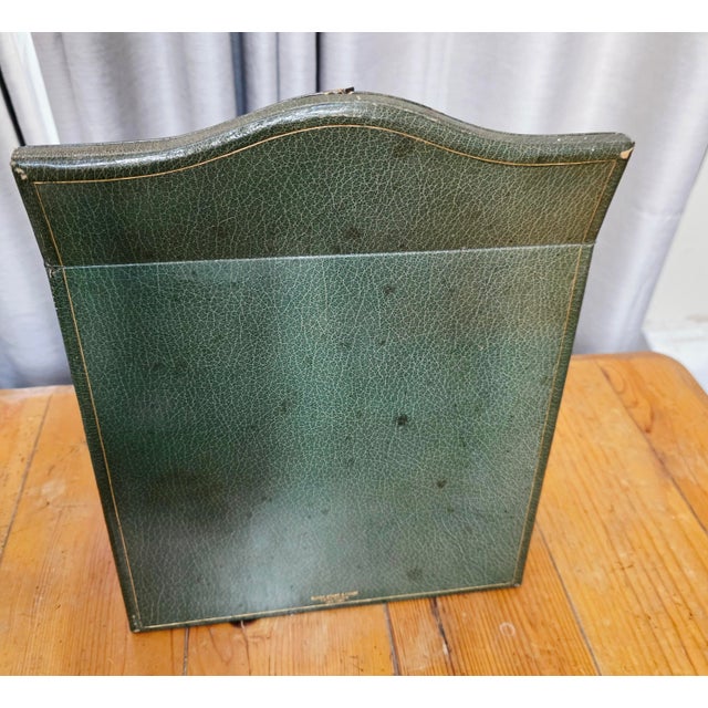 1900 - 1909 1900 - 1909 Edwardian Sterling and Leather 7x 9 Picture Frame Black Star&Frost For Sale - Image 5 of 8