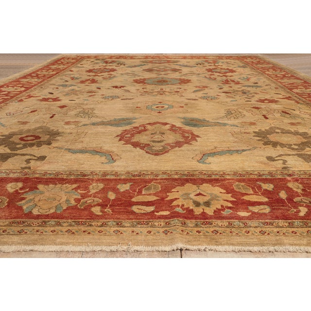 Vintage Persian Sultanabad Rug, 13'07 X 18'04 For Sale - Image 9 of 10