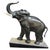 A superb Irénée Rochard Art Nouveau period African elephant sculpture from France circa 1920. Patinated bronze on an onyx...