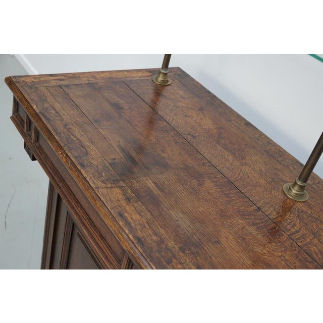 Antique 19th Century French Oak Shop Counter Cabinet For Sale - Image 6 of 18