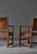 Set of Armchairs in Oak & Leather by Kaare Klint for Lars Møller, Denmark, 1935 For Sale - Image 16 of 18