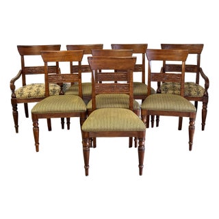 Ethan Allen British Classics Mackenzie Dining Chairs - Set of 8 For Sale