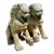 Vintage Monumental Bronze Foo Lions - A Pair For Sale