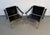 Iconic and timeless, these vintage LC1 Basculant sling chairs exemplify the modernist vision of Le Corbusier, Pierre...