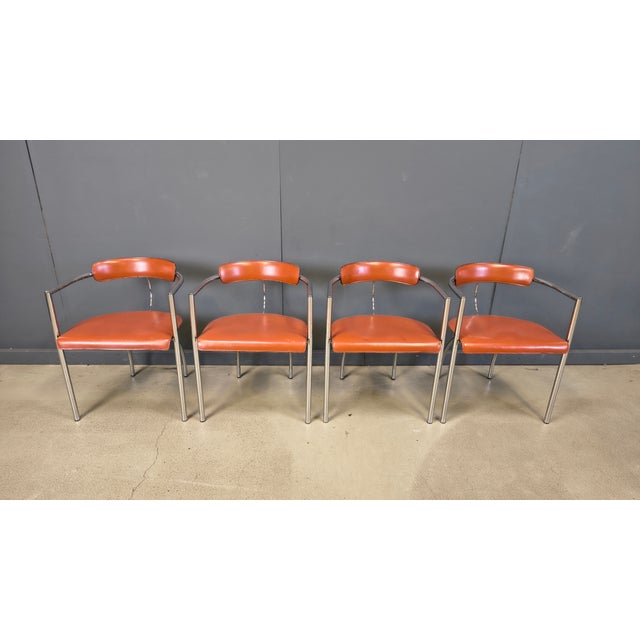 Postmodern Dining Chairs from Segis, Italy, 1980s, Set of 4 For Sale - Image 4 of 13