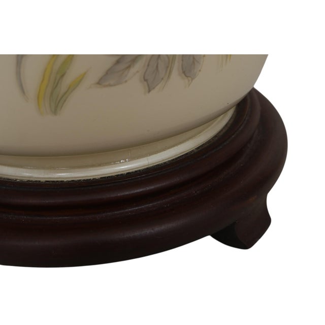 Chinoiserie Glass Table Lamps, a Pair For Sale - Image 11 of 11