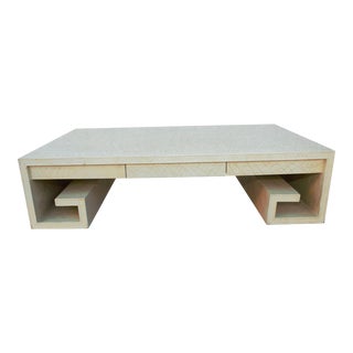 Thomas Pheasant for Baker Greek Key Coffee Table For Sale