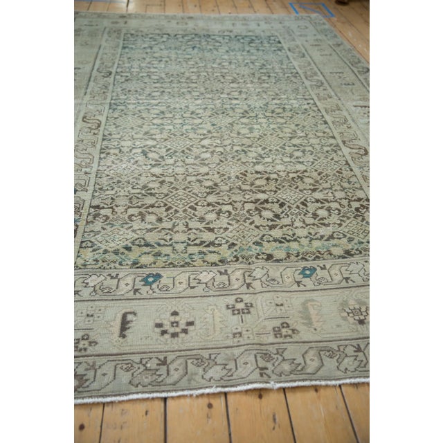 Old New House Vintage Distressed Hamadan Carpet - 6'5" X 9'6" For Sale - Image 4 of 13