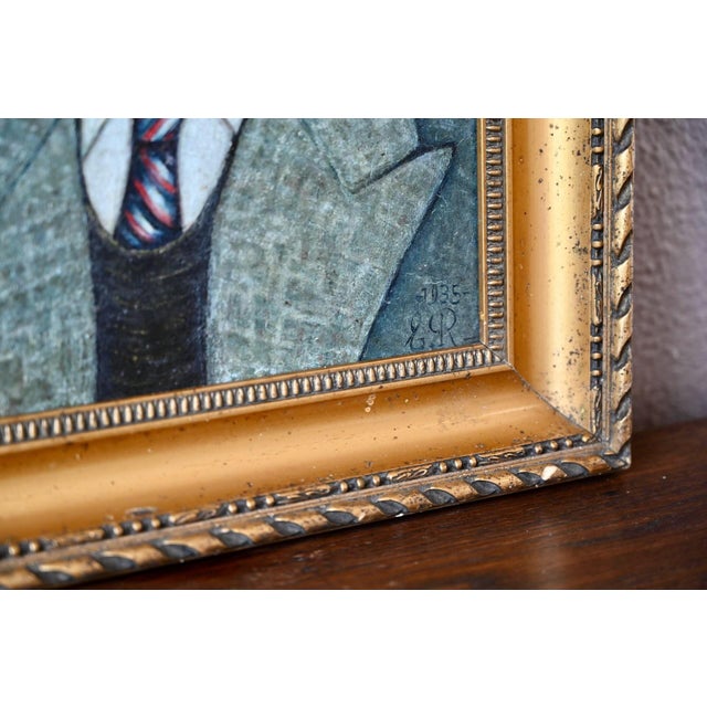 1930s Portrait of a Child, Oil Painting, 1930s, Framed For Sale - Image 5 of 7