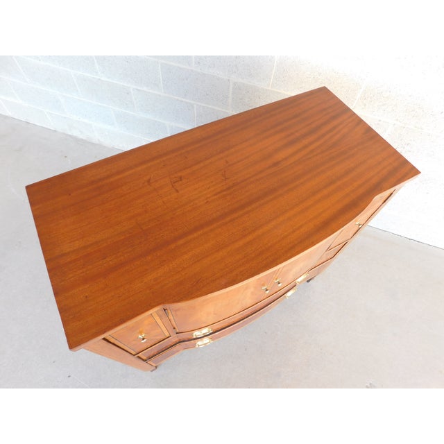 Traditional Antique Federal Style Mahogany Upright Server Wine Cabinet 42"w X 41"h For Sale - Image 3 of 12