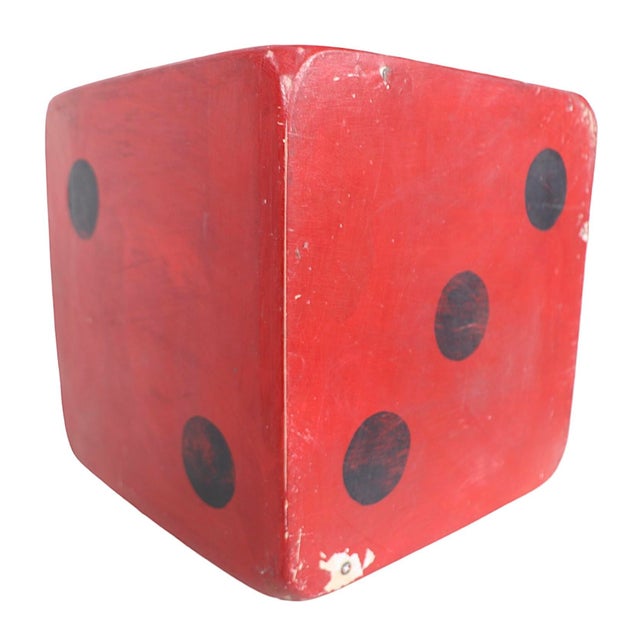 Folk Art Carnaval Dice Side Tables or Decorative Sculptural Items C 1960/80's For Sale - Image 11 of 12