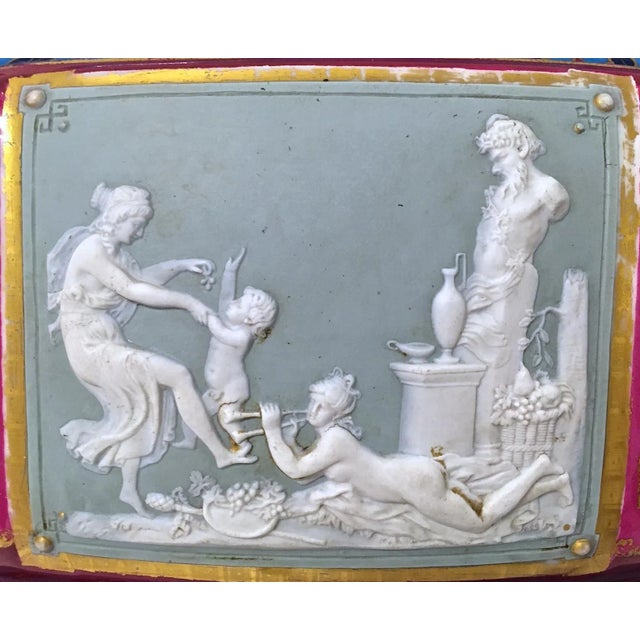 Ceramic Antique Porcelain Classical Theme Foot Bath For Sale - Image 7 of 8