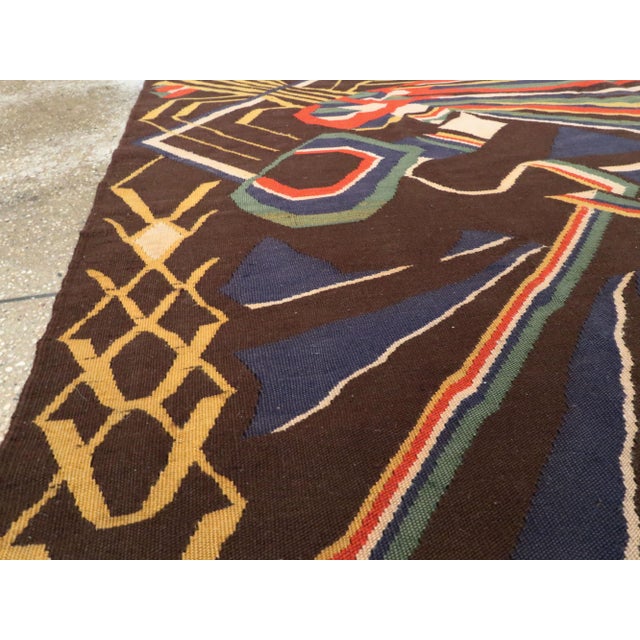 Galerie Shabab Collection Antique Romanian Flat-Weave Rug For Sale In New York - Image 6 of 13