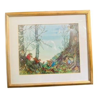 Trowbridge Bunnies and Fairies Print For Sale