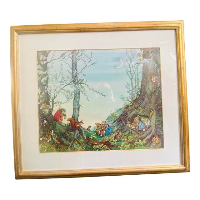 Trowbridge Bunnies and Fairies Print For Sale