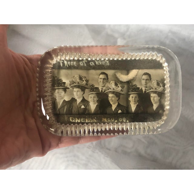 Antique Glass Photograph Paperweight For Sale - Image 12 of 13