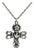 1970s Retired James Avery Sterling Silver "La Primavera" Cross Necklace For Sale