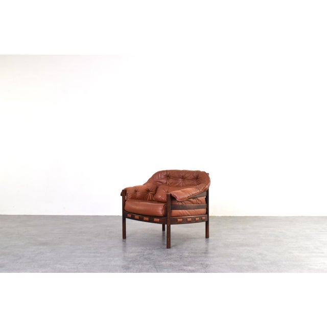 Mid-Century Oak & Leather Armchair by Arne Norell for Coja, 1960s, Set of 2 For Sale - Image 6 of 17
