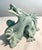 Mid 20th Century MCM Porcelain Celadon Andrea by Sadek Dragon Figurine For Sale - Image 5 of 7