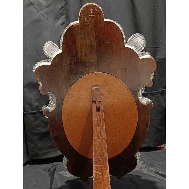 Antique Murano Glass Mirror, 1950s For Sale - Image 8 of 9