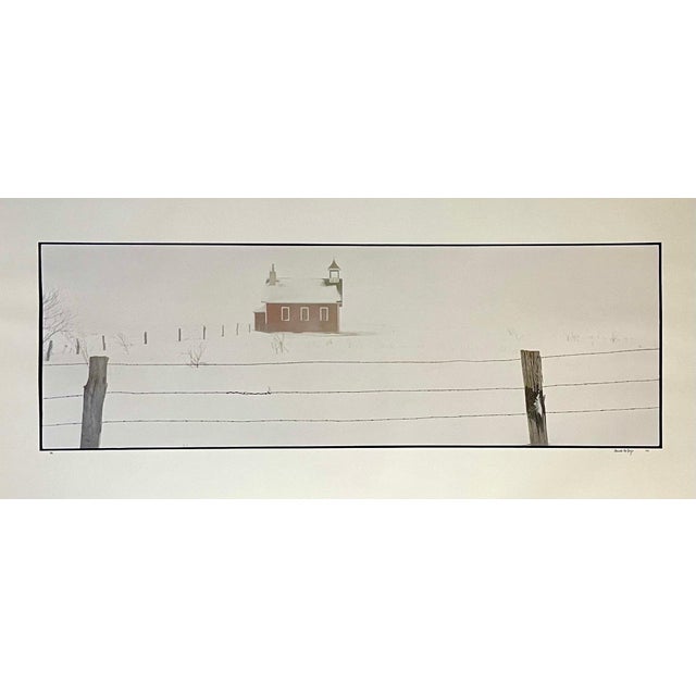 Realism Maxwell Mackenzie, Architecture, Winter Landscape, Large Panoramic Color Photograph Signed Photo, 1993 For Sale - Image 3 of 8
