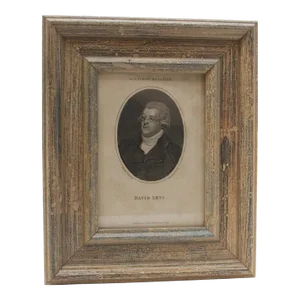 1790s European Magazine David Levi Framed Portrait