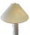 John Dickinson 1980s White Plaster Twisted Spiral Column Floor Lamp in the Style of Michael Taylor, John Dickinson & Serge Roche and Lattice-Print Pagoda Lampshade For Sale - Image 4 of 6