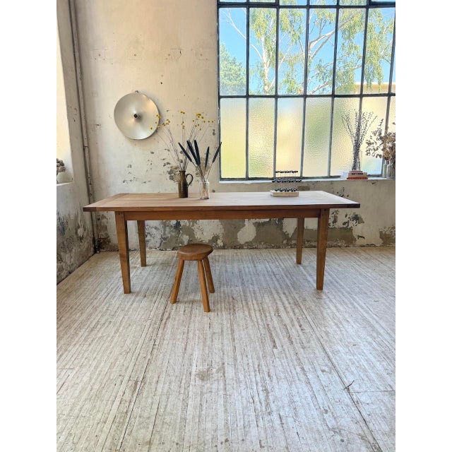 Pine and Oak Farmhouse Table, 1950s For Sale - Image 10 of 18