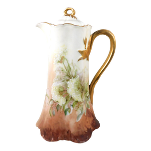 Late 18th Century Haviland & Co. Hand Painted Chocolate Pot