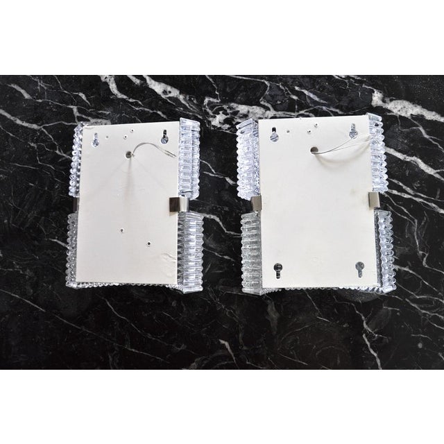 Sconces from Frosted Glass attributed to Kaiser Leuchten, Germany, 1960s, Set of 2 For Sale - Image 10 of 11