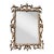Vintage 1960's Turner Gold Hollywood Regency Floral Mirror For Sale