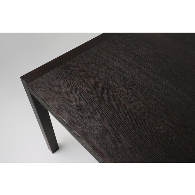 1980s Large Vintage Dinner Table in Blackened Oak, Belgium, 1980s For Sale - Image 5 of 11