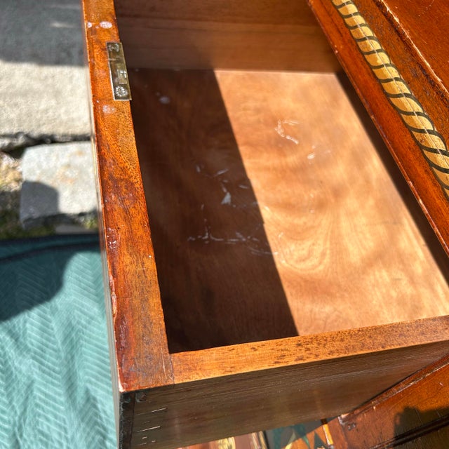 Antique Nautical Painted Campaign Chest For Sale - Image 10 of 12