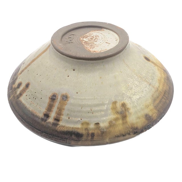 Brita Heilimo, Arabia Vintage Artist Signed Glazed Stoneware Decorative Bowl For Sale - Image 4 of 11