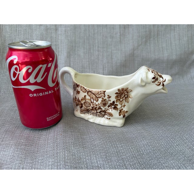Vintage Ironstone Cow Creamer Royal Crownford England For Sale - Image 12 of 15