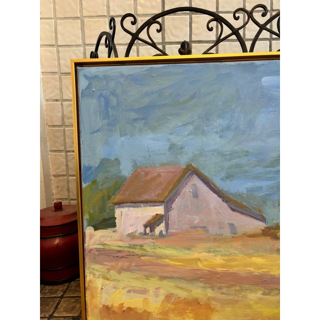 “After the Rain” an Original 24”x30” Framed Painting by Michelle Heimann . For Sale - Image 4 of 5