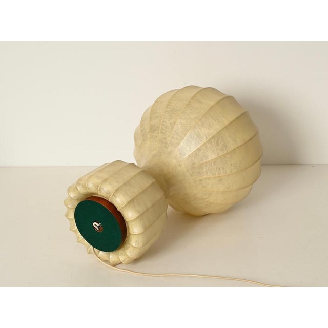 Beige Large Gatto Beige Cocoon Table Lamp by Castiglioni for Flos, Italy, 1960s For Sale - Image 8 of 11