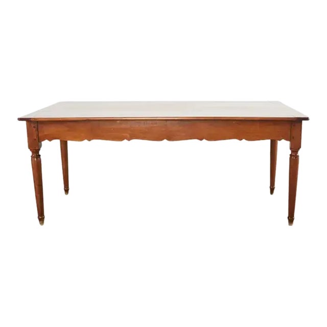 French Louis Philippe Fruitwood Farmhouse Dining Table For Sale