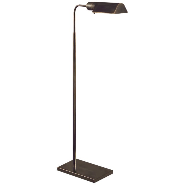 Studio Adjustable Floor Lamp in Bronze Height: 34" - 45" Extension: 13" Base: 6" x 9" Rectangle Socket: E26 Dimmer...