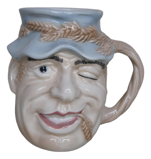 1980s English Royal Doulton John Barleycorn Tankard Folk Character Toby Jug