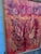 Wood Vintage Mid-Century Modern Textural Red & Orange Abstract Mixed Media Collage Painting by Barnes For Sale - Image 7 of 12
