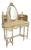 French Painted Bergere Dressing Table, 1900 For Sale