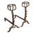 18th Century Wrought Iron Fireplace Chenets From France For Sale
