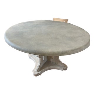 Round Cast Stone Pedestal Dining Table From Michael Taylor Designs For Sale