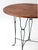 Brown Vintage Mid-Century Wrought Iron Bistro Table With Wood Top For Sale - Image 8 of 13