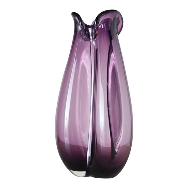 Treflojet Glass Vase by Per Lütken for Holmegaard For Sale