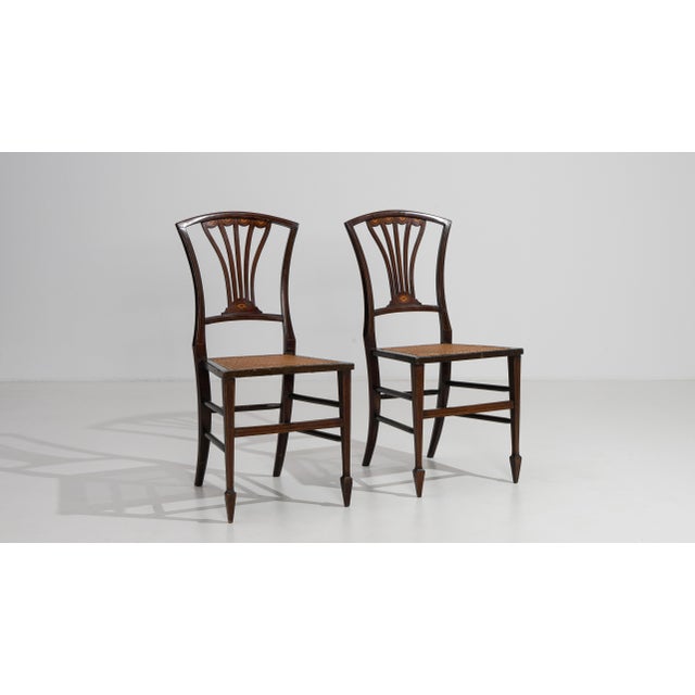 19th Century Pair Of Georgian Chairs With Rattan Seats For Sale - Image 14 of 14