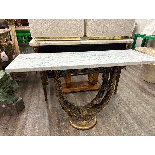 1930s Italian Art Deco Bronze Console Table For Sale - Image 11 of 18