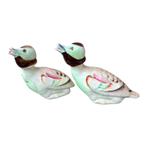 Mid Century Modern Hand Painted Duck Salt and Pepper Shakers